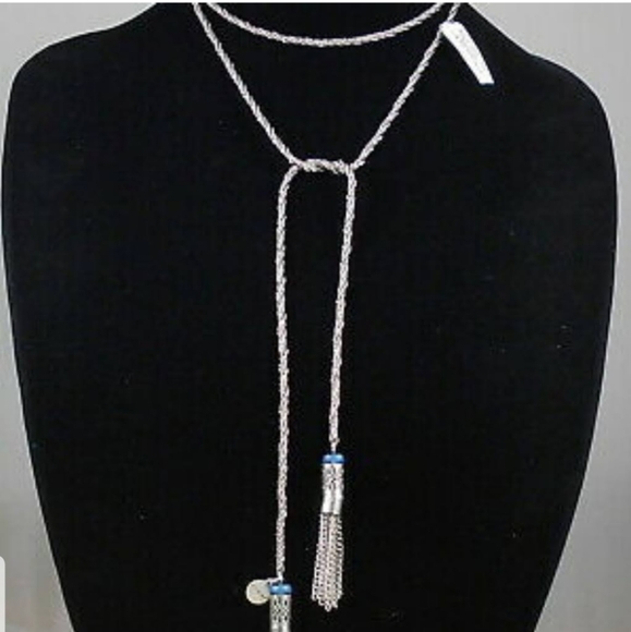 Alex and Ani Jewelry - ALEX AND ANI TASSEL WRAP NECKLACE. Silver. NWT